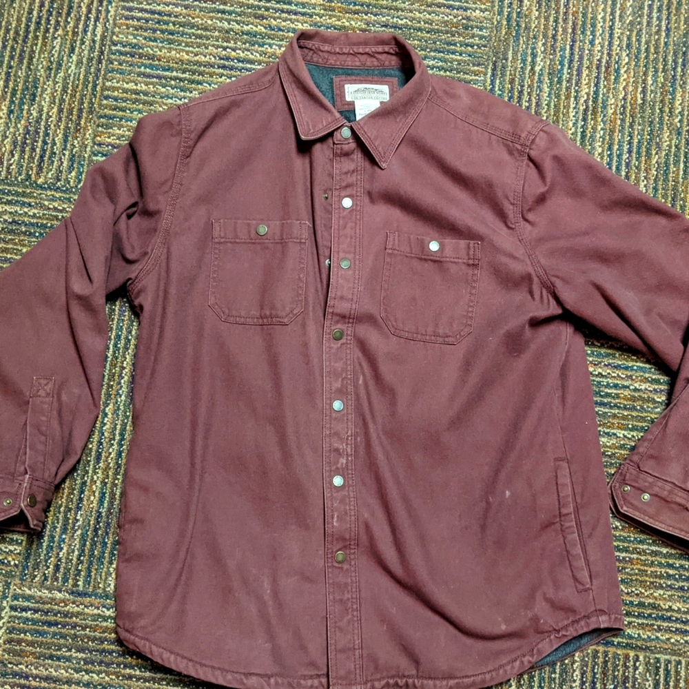 Large L. L. Bean Fleece-Lined Canvas Jacket